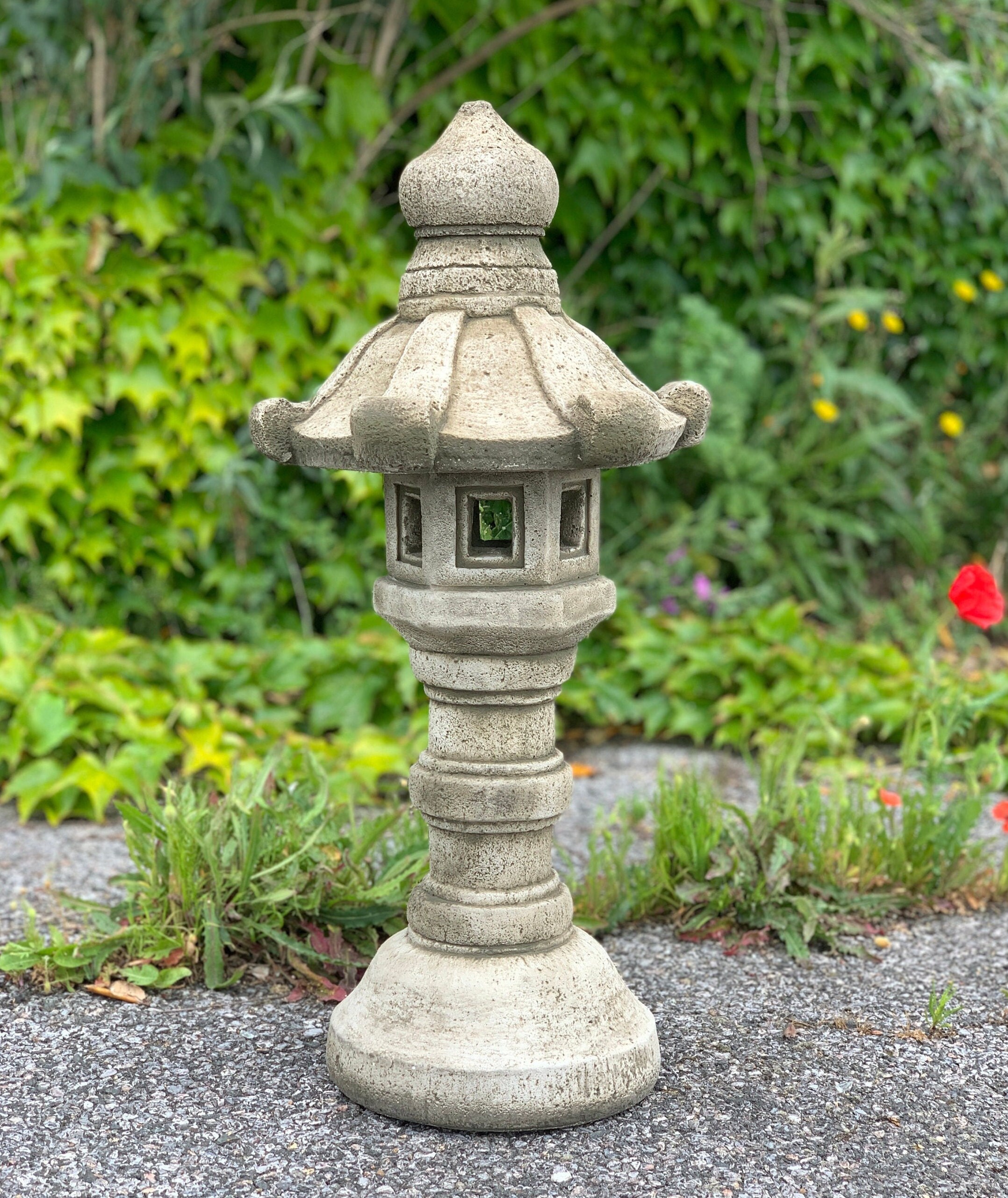 Moon Pagoda Statue Japanese Pagoda Sculpture Stone Garden Etsy