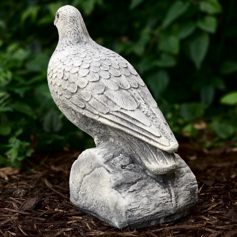 Peace Dove Sculpture Sitting Dove Figure Garden Dove Ornament Lovely