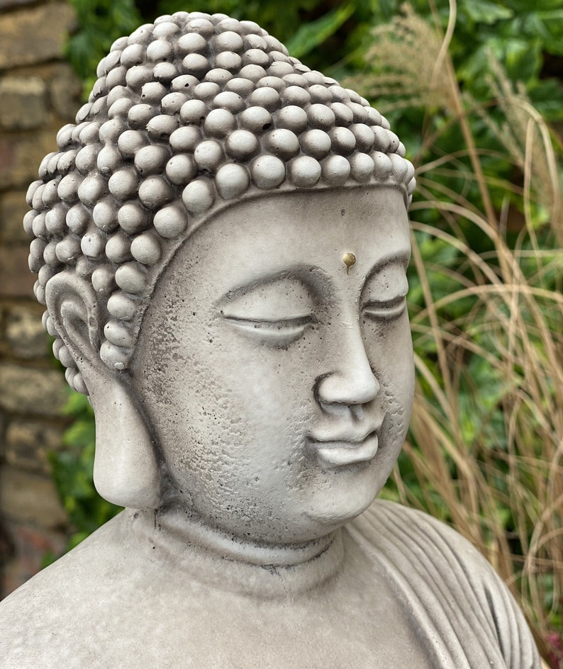 Stone Buddha Statue Large Garden Buddha Cement Buddha Sculpture