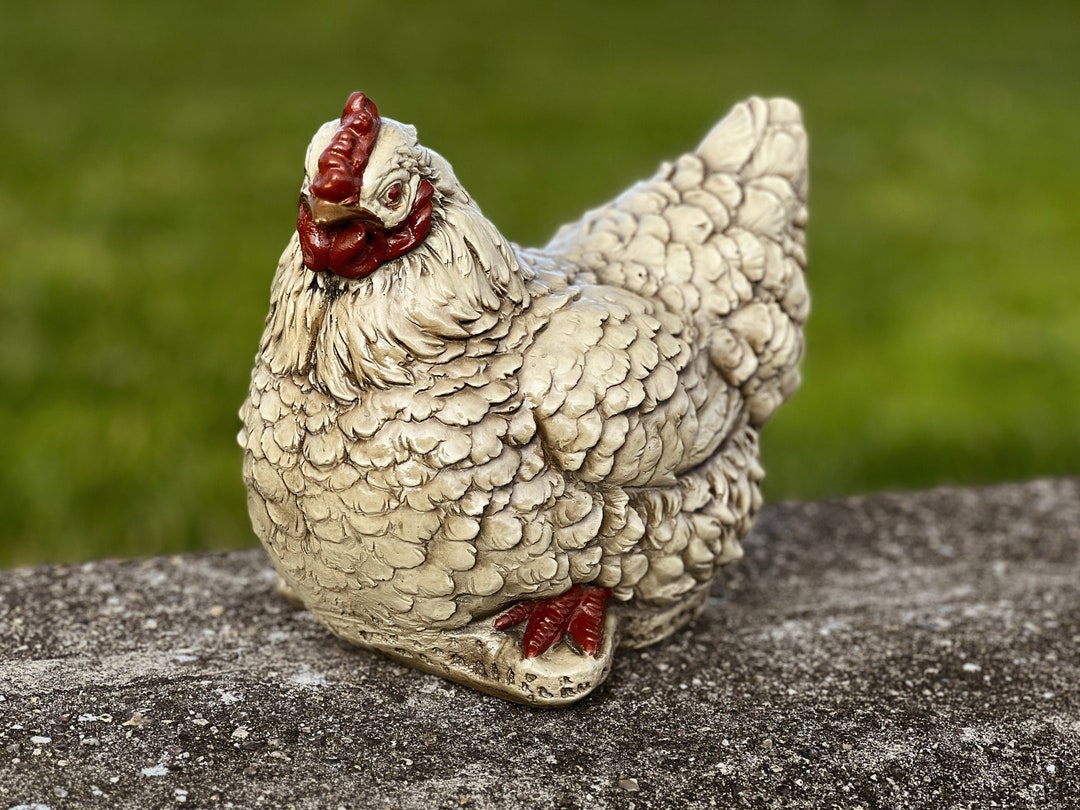 Concrete Chicken Statue Home and Garden Decoration Concrete Bird