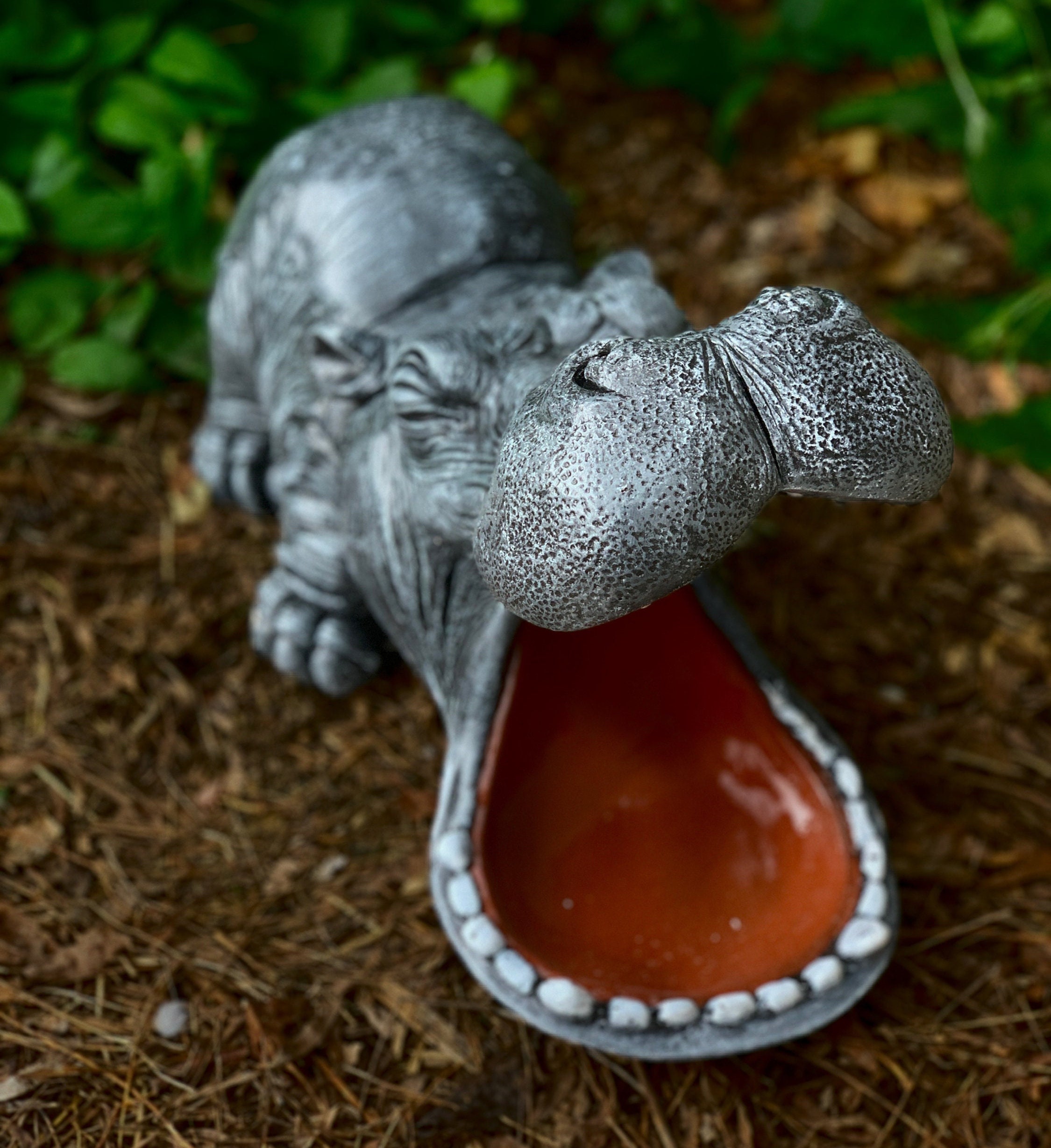 Big Hippo Planter Garden Hippo Planter Pot Stone Hippo Figurine Cement