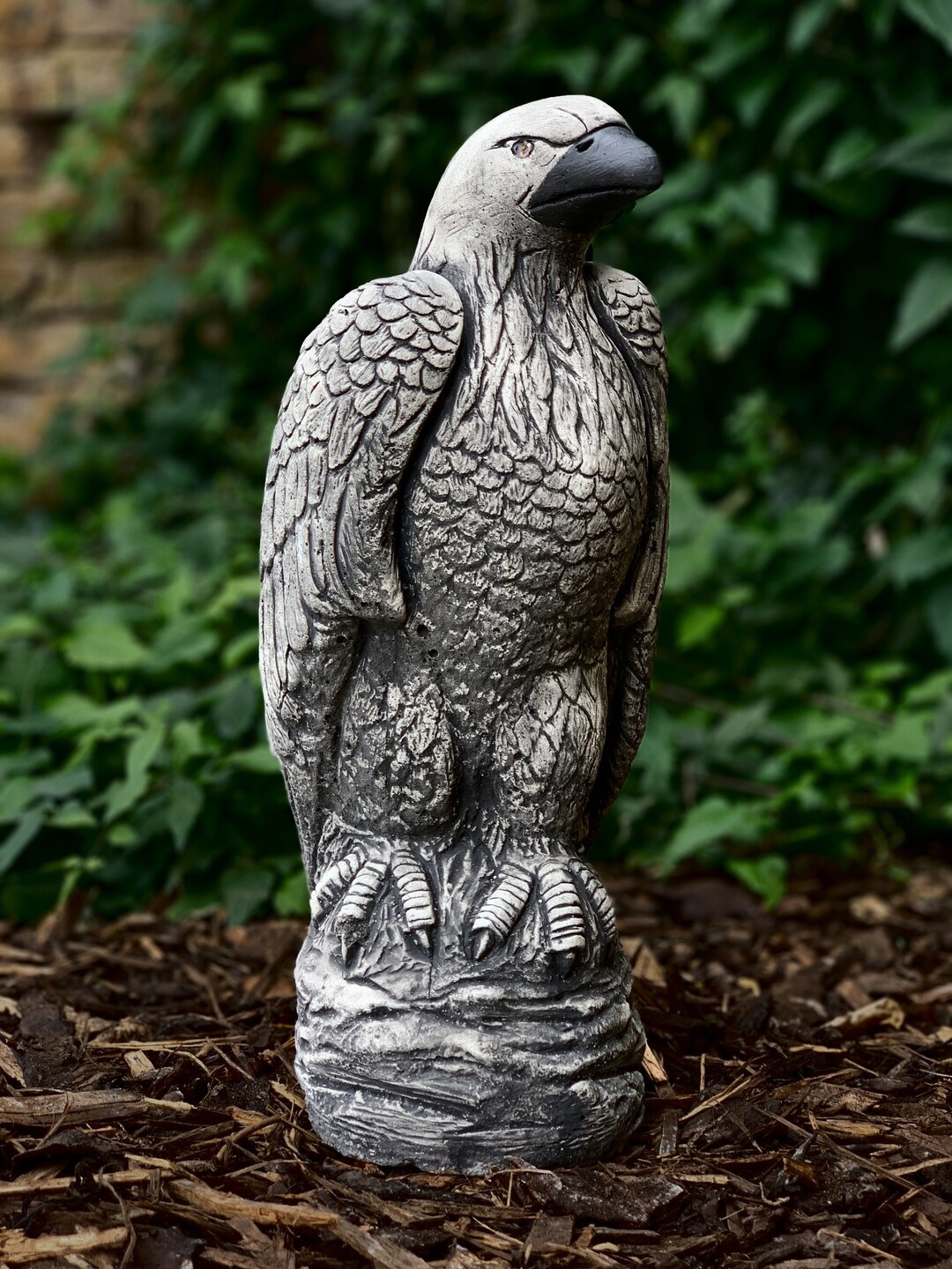 Massive Eagle Sculpture Cement Eagle Ornament Stone Garden Eagle Large