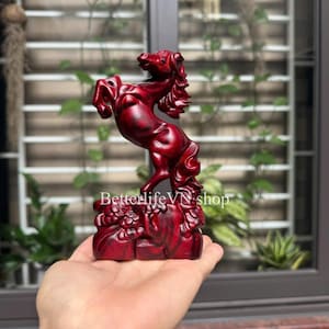 Wooden Horse statue, Sculpture of Horse, Animal Lover, Handicraft, Home decor, Carved Statue, Horse Gift