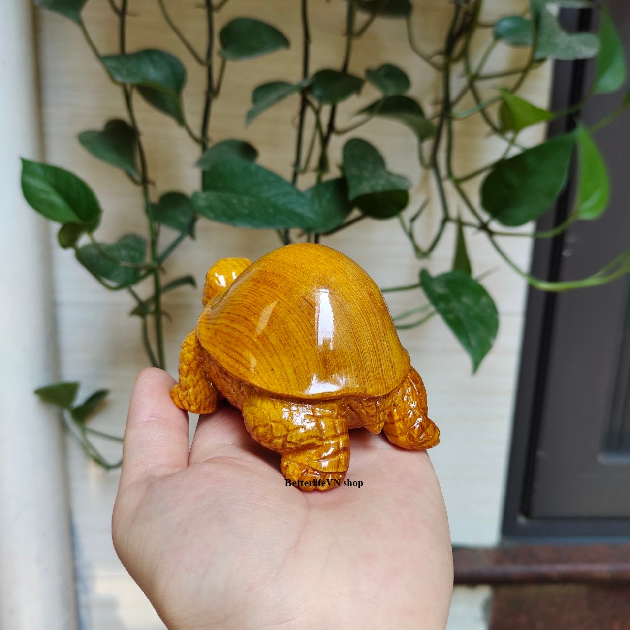 木製の亀の像、幸運の動物の室内装飾 - Etsy 日本
