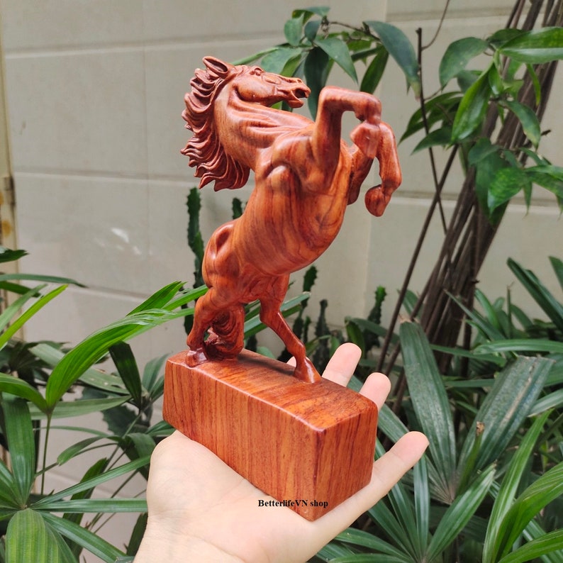 Wooden Horse Statue Sculpture of Horse Animal Lover Etsy