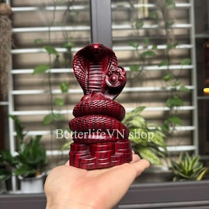Ręcznie wykonana statua węża, statua węża Naga, statua węża Feng shui, zwierzę przynosi bogactwo i szczęście, znak zodiaku, wystrój, prezent