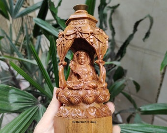 Mahasthamaprapta Bodhisattvas, Amitabha, Guan yin, The Three Saints of the Western Pure Land, home decor, car decor, Buddha Gift, small gift