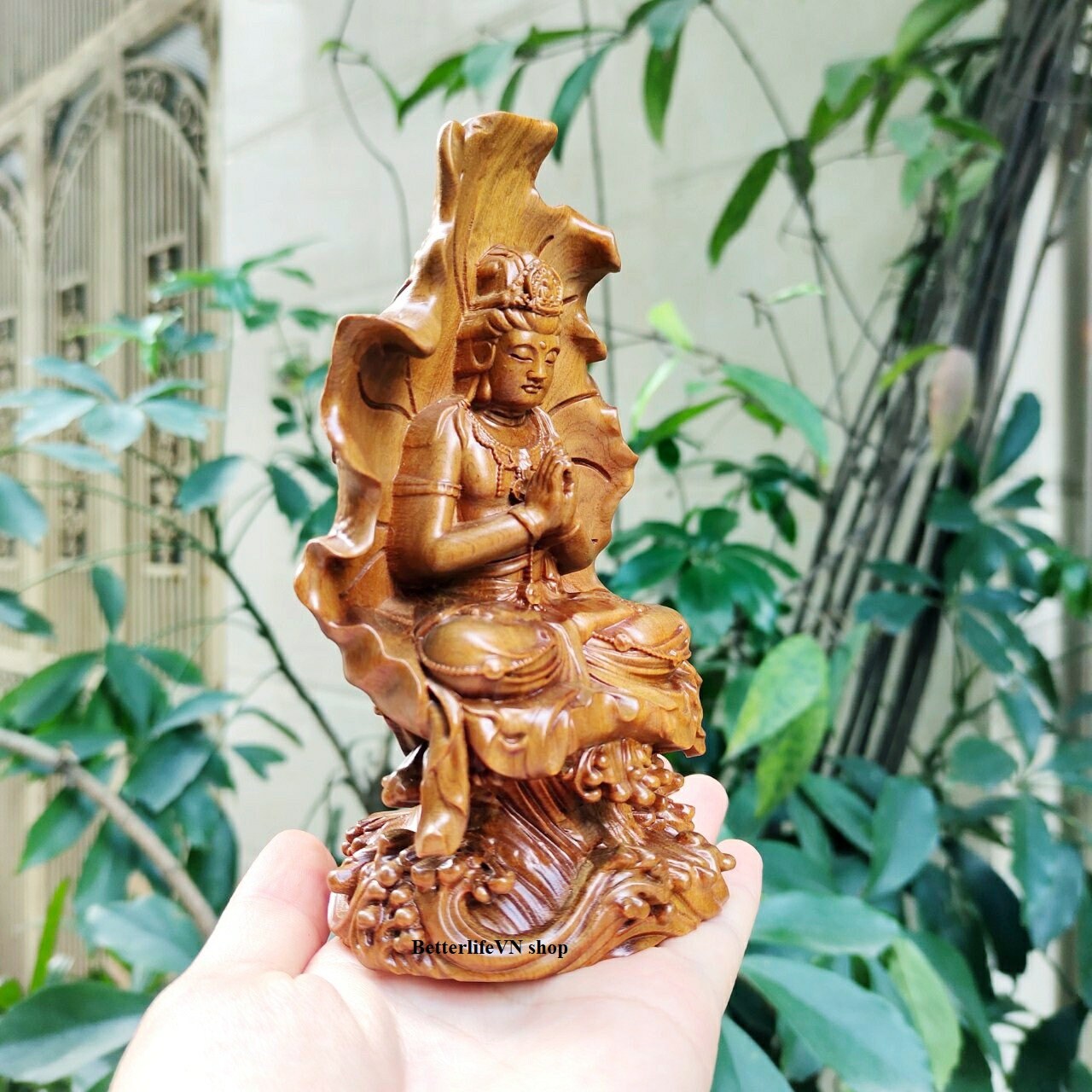 Wooden Quan Yin Statue Guan Yin Buddha Feng Shui Statue Etsy