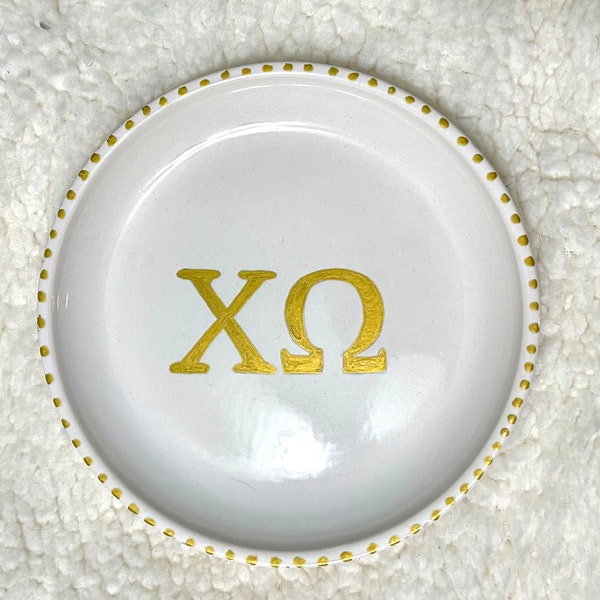 Sorority jewelry dish