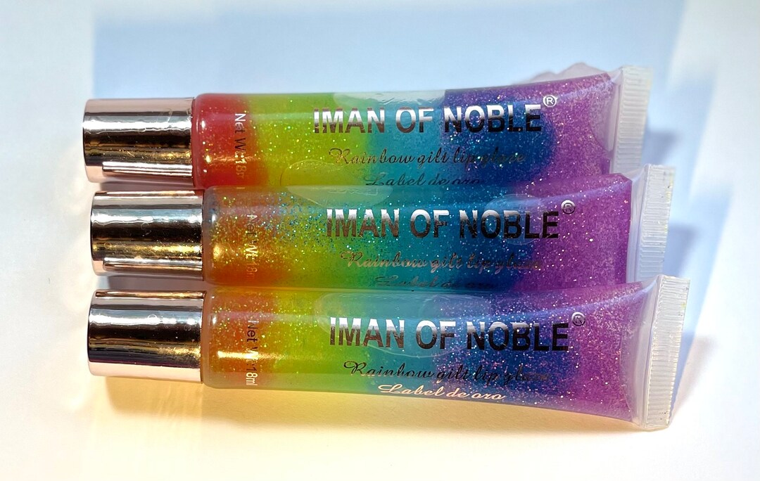 Lip Gloss Tubes Iman of Noble Rainbow Lip Glosse Hydrating Etsy