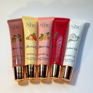 S.he Variety of essential Oil Clear Lip Glosses