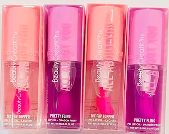 Aceite labial pH de Beauty Creations: «Mi favorito» / Brillo que cambia de color / Hidratante / Tinte rosa /