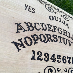 Hand Wood Burned Ouija Board With Planchet image 4