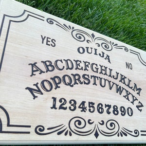 Hand Wood Burned Ouija Board With Planchet image 5