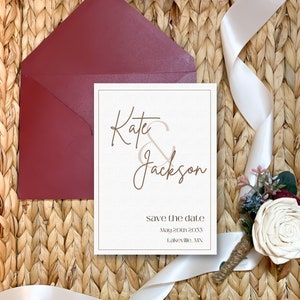 Minimalist Save the Date Template
