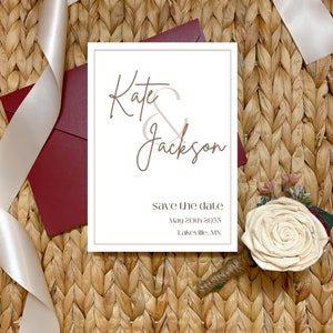 Minimalist Save the Dates