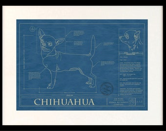 RHODESIAN RIDGEBACK Blueprint, Dog Art, Mid-century Art, Dog Lover Gift ...