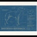 RHODESIAN RIDGEBACK Blueprint, Dog Art, Mid-century Art, Dog Lover Gift ...