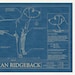 RHODESIAN RIDGEBACK Blueprint, Dog Art, Mid-century Art, Dog Lover Gift ...