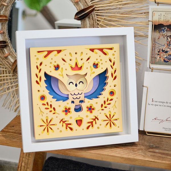 3D frame Owl