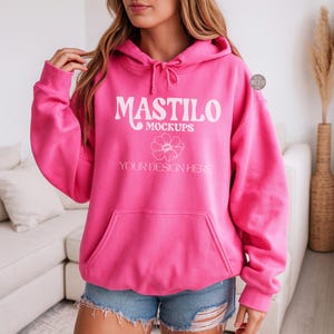 Gildan 18500 Hoodie Mockup Bundle, G185 Hooded Sweatshirt Mock-up Bundle, Hoodie Mockups, Trendy Boho Mockups, Minimal Aesthetic, Set of 12 image 5