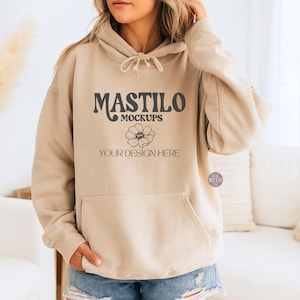 Gildan 18500 Hoodie Mockup Bundle, G185 Hooded Sweatshirt Mock-up Bundle, Hoodie Mockups, Trendy Boho Mockups, Minimal Aesthetic, Set of 12 image 4
