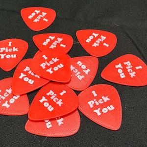 I Pick You Valentine Plectrums