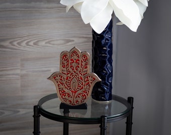Hamsa Hand Decoration, Wall Hang or Stand, 3D Printed, Multiple colors