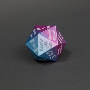 Romance Selection Dice, Massive 65mm!, 3D Printed