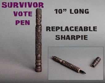 Survivor Vote Pen, 3D Printed, with Sharpie