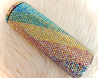 Rainbow Sparkle Bling beker-strass beker-persoonlijke beker-gepersonaliseerde beker-bling-beker-strassteen