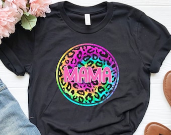 Leopard Mama Life Shirt, Leopard Mom Shirt, Leopard Mom T Shirt, Leopard Mama T Shirt, Mom Shirt