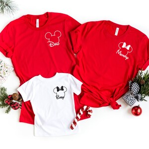 Disney Minnie Mickey Pocket Shirt, Custom Family Matching Shirt, Personalize Family Shirt, Disney Family Vacation Shirt, Summer Disney Trip