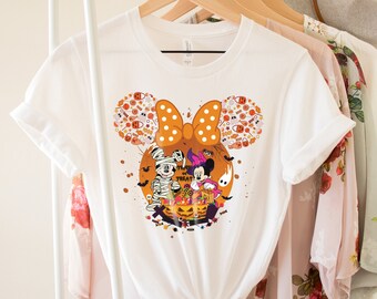 Disney Hallowen Shirt,Disney Mickey Mouse Mummy Shirt,Spooky Disneyworld,Spooky Halloween Tee,Mickey And Minnie Ghost Shirt,Pumpkin Shirt