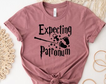 Expecting Patronum Shirt,Pregnancy Announcement Shirt, Baby Announcement T-Shirt, Birth Announcement, Pregnancy Gift, Maternity T-Shirt