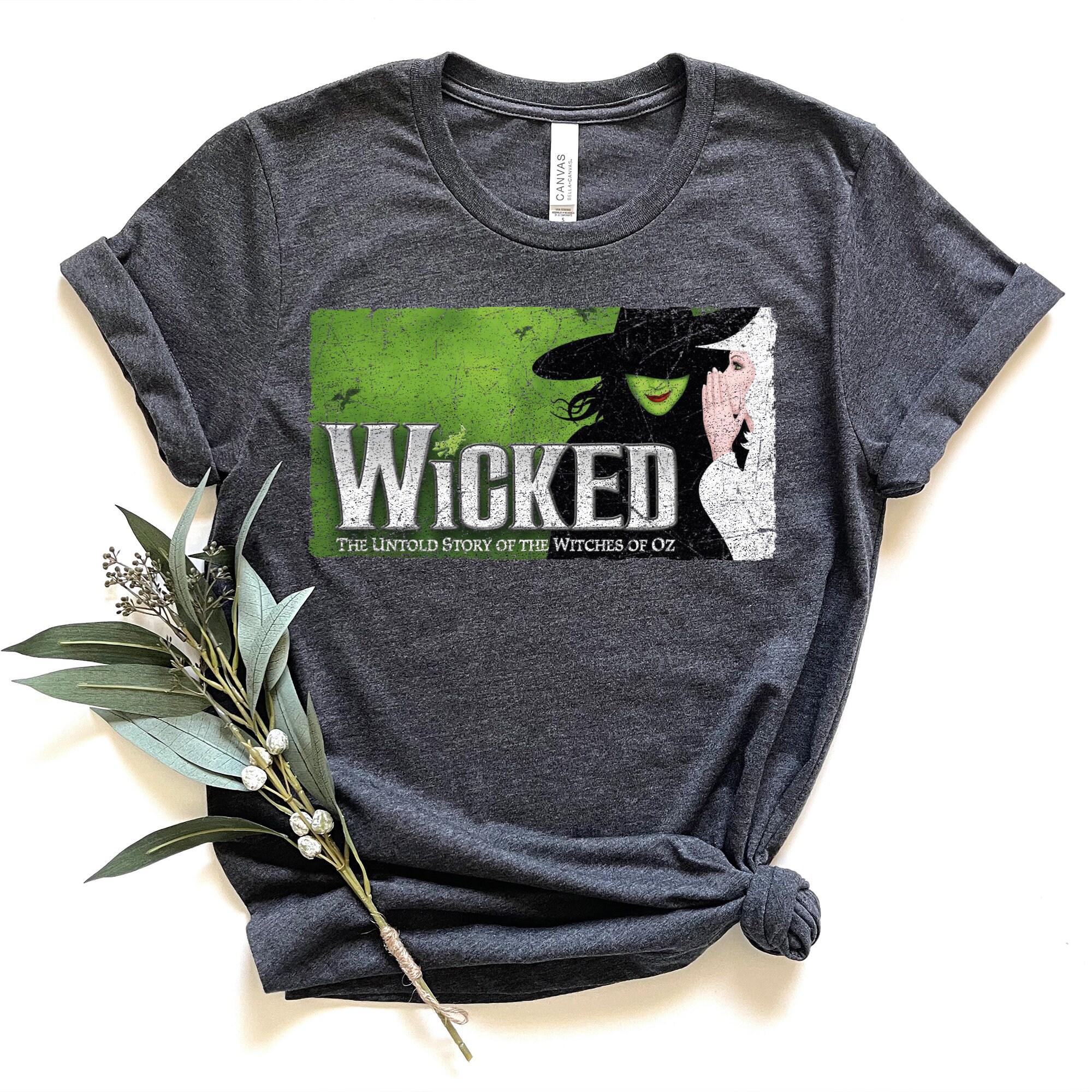 WICKED Broadway Musical Tshirt Witch Shirt Halloween Shirt Etsy