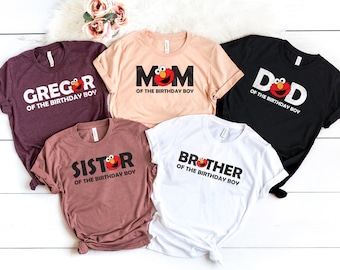 Elmo Birthday Shirt, Sesame Street Sirthday Shirt, Elmo Brithday Decorations, Sesame Street Birthday Decorations, Elmo, Sesame Street A031