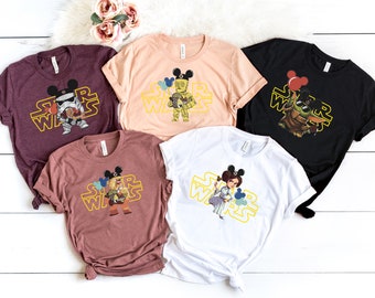 Disney Star wars shirts, Star Wars Family Matching Shirts, Disney Family shirts, Disney Matching Tee,Star Wars Character Shirt