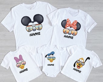 Personalized Disney Character T-shirt, Disney Custom Shirts, Disney Vacation Tee, Disney Trip Shirt, Disney Character Shirt, Gift For Family