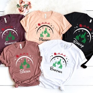 Christmas Customized Family Shirt, Christmas Mickey Ears T-Shirt, Christmas Personalized Shirt, The Christmas Crew Shirt, Disney Mickey Tee