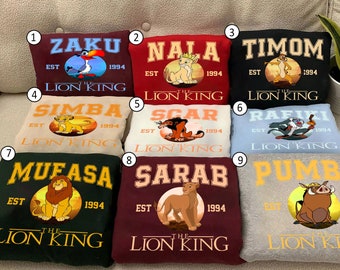 Retro Disney Lion King Unisex T-shirt, Group Lion King Shirt, Simba Shirt, Lion King Family Shirts, Magic Kingdom Disneyland Family Shirt