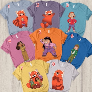 Camiseta Turning Red, Camiseta Panda Vermelho, Camiseta Meilin e Amigos, Camiseta Panda Vermelho da Pixar, Camiseta Personagem Turning Red, Turning Red