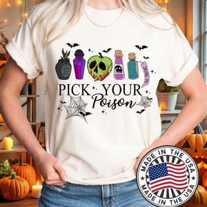 Disney Pick Your Poison Shirt, Halloween Disney Villain Shirt, Kuzco Poison Shirt, Poison Apple Shirt, Disneyland Halloween Shirts