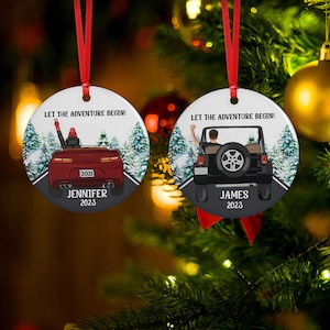 Personalized New Driver Christmas Ornament Male Car Driving Adventure New License Owner Driver&#39;s License Custom Gift For Teenage