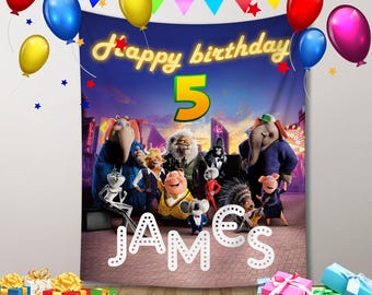 Sing 2,Personalized Birthday Party Backdrop,Sing 2 Personalized Banner,Sing 2 Poster,Sing 2 Party Supplies