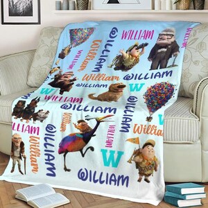 Disney Pixar UP Character Blanket Custom Sizes and Colors Etsy