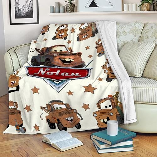 Mcqueen Cars Blanket, Mater Car Tow Mater Blanket, Radiator
