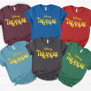 Camiseta unisex de Disney Cruise, camisa de Disney Treasure Cruise, camisa de Mickey Cruise, camisa de la familia Disney, camisa de la línea de cruceros de Disney Disney Wish