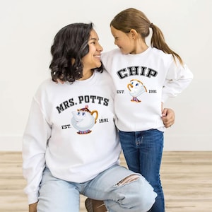 Disney Mrs.Potts And Chip Shirt, Beauty And The Beast, Mom And Daughter Matching Tee, Mother's Day Gift, WDW Family Trip