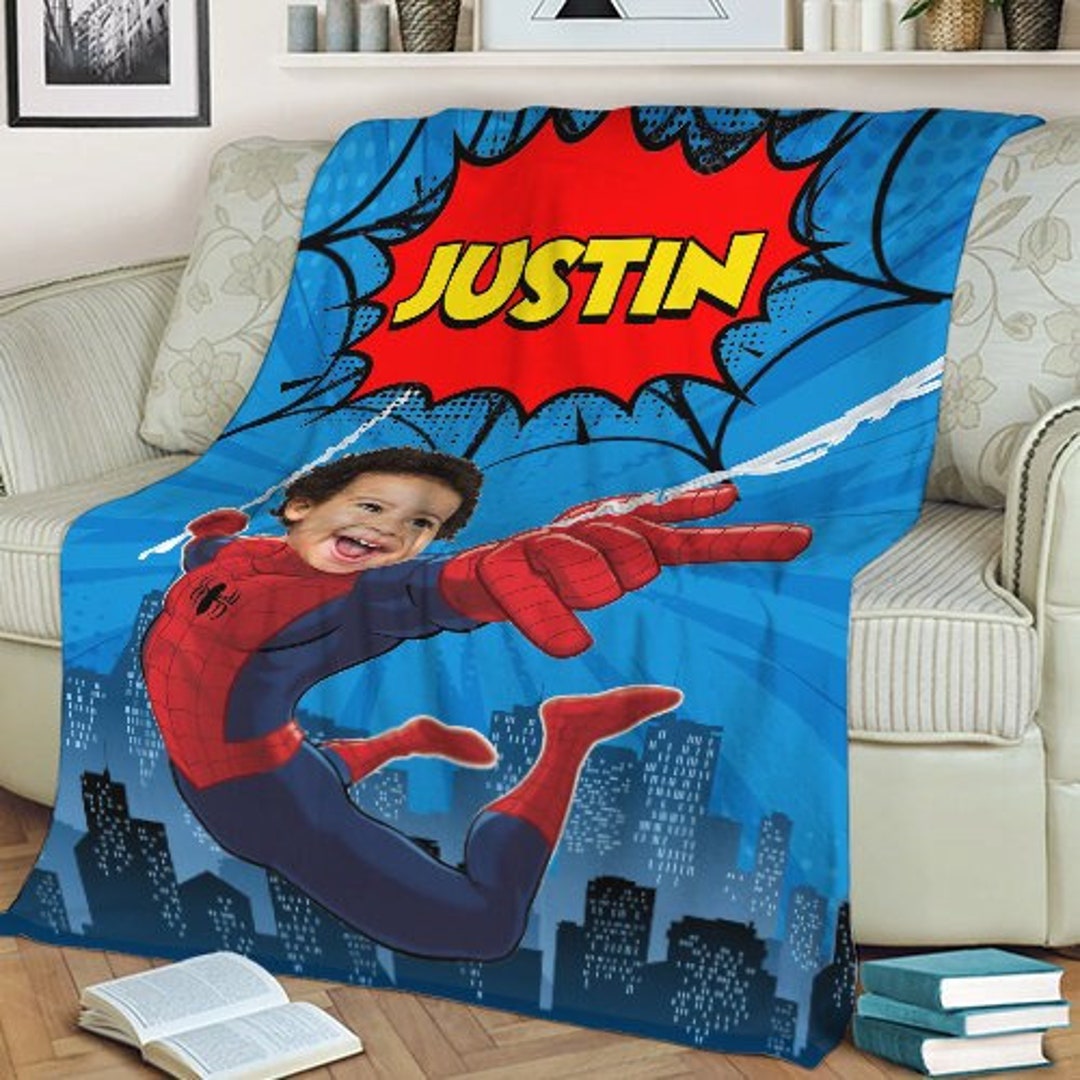 Spiderman Blanket With Face